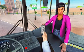 Bus Driving Sim- 3D Bus Games Captura de tela 0