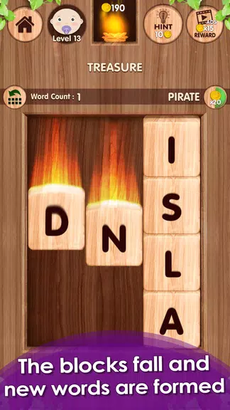 Falling Word Games - Addictive Captura de tela 1