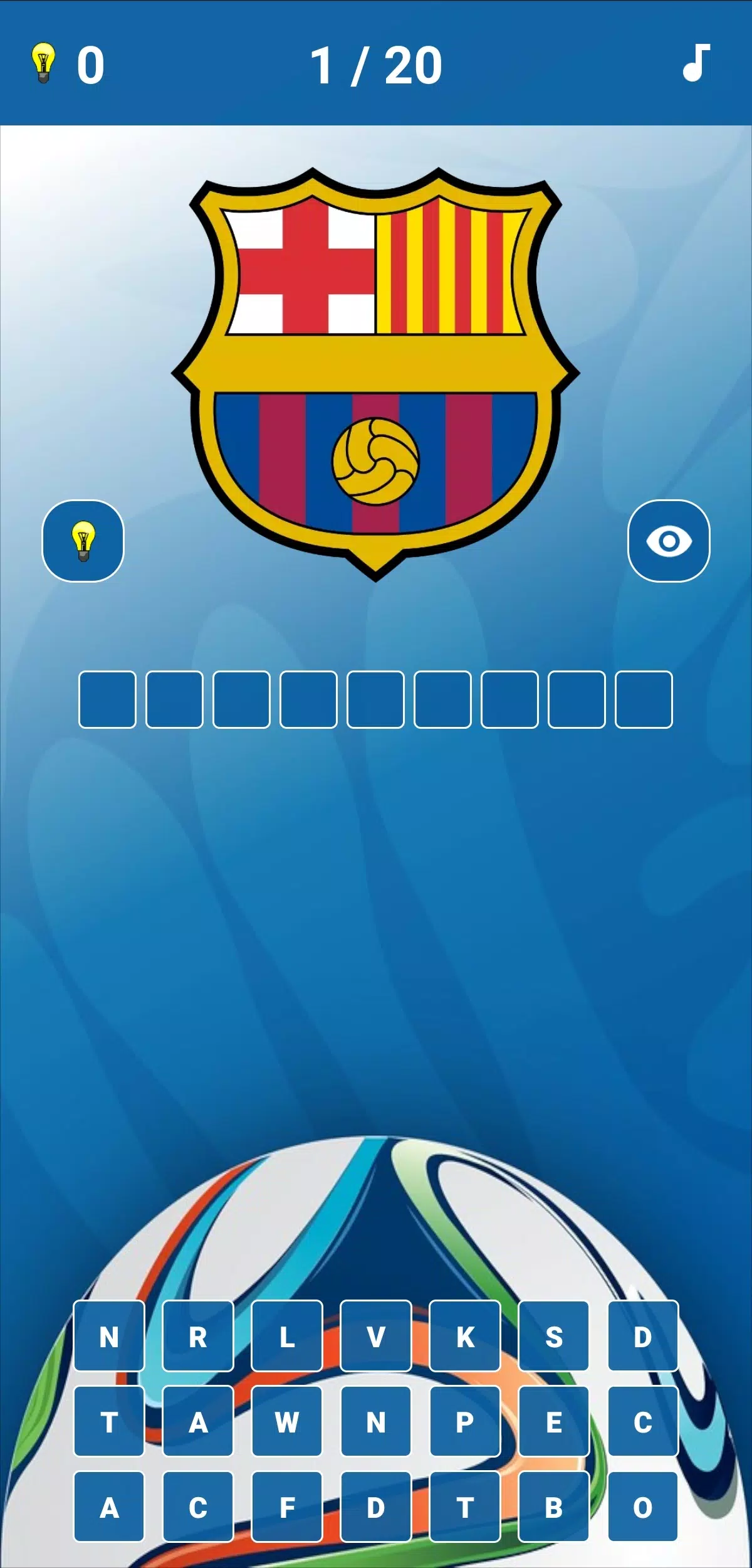 Soccer Clubs Logo Quiz应用截图第0张