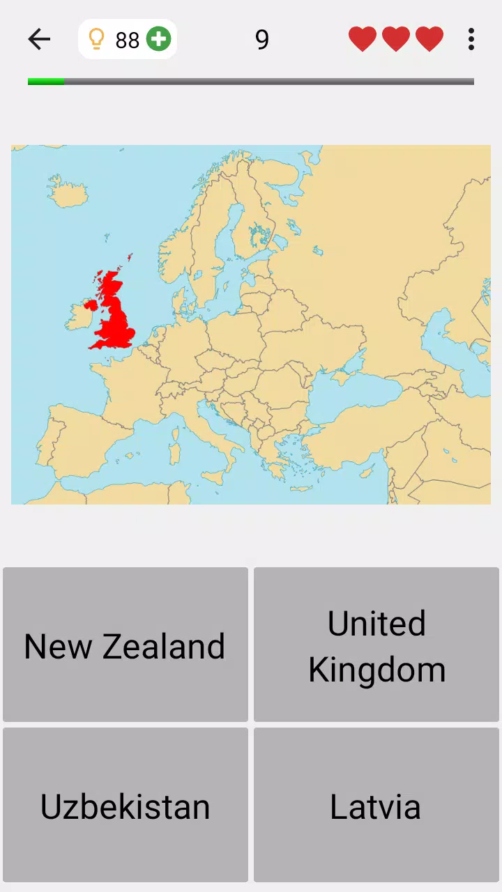 Maps of All Countries Geo-Quiz應用截圖第0張