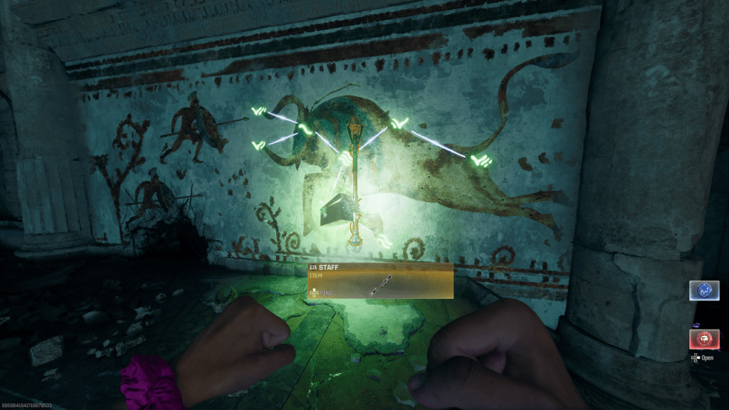 The Bull Mural as part of an article about how to get the Staff of Ice on The Tomb in Black Ops 6 Zombies.