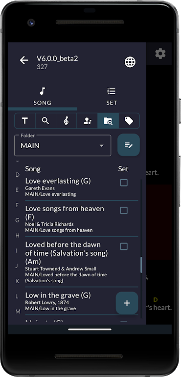 OpenSongApp - Songbook Captura de pantalla 0