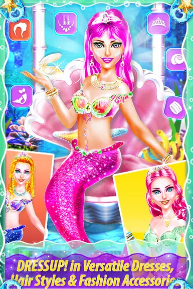 My Little Mermaid - Girls Game Captura de pantalla 1