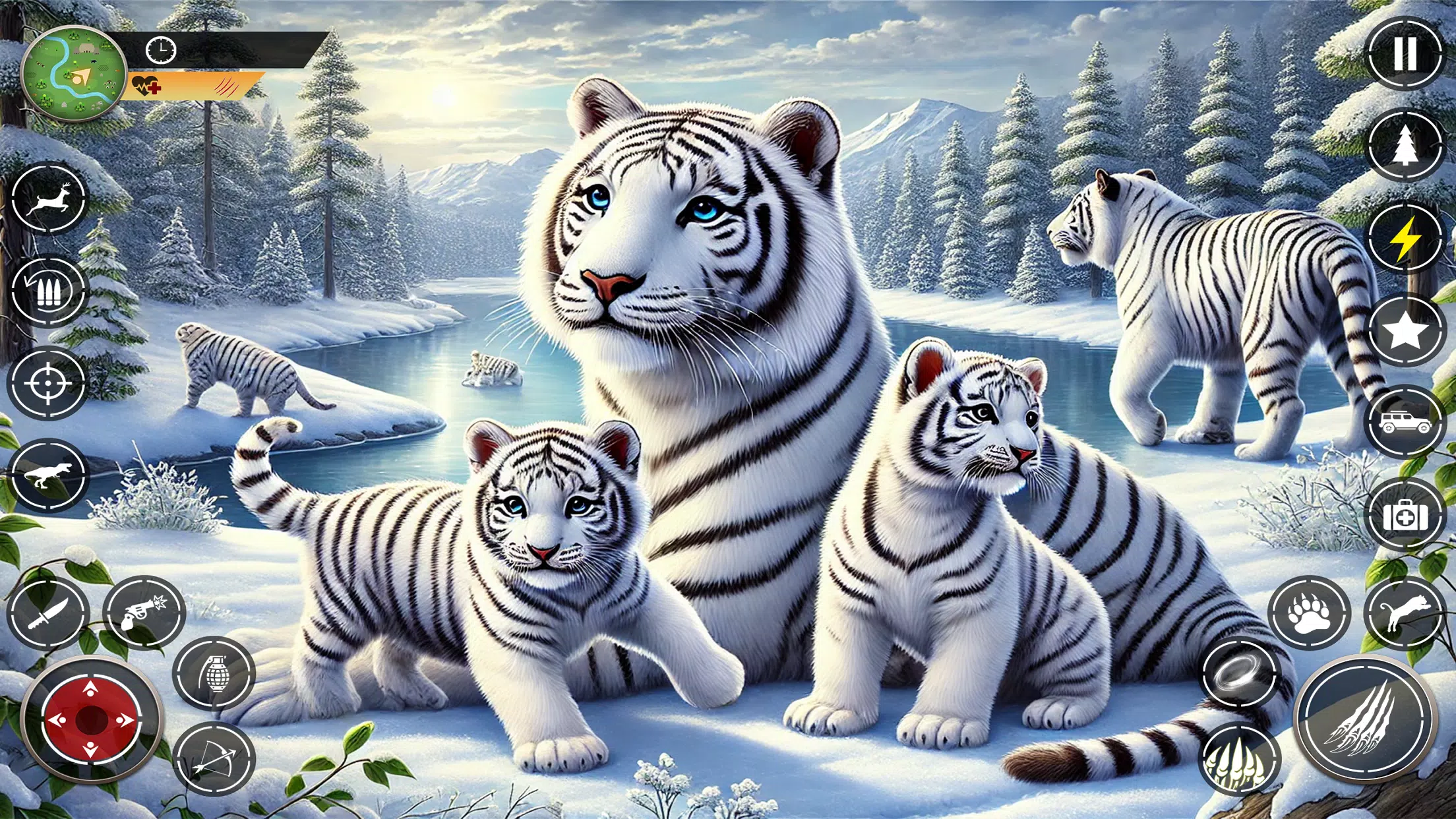 Schermata Snow Tiger Family Simulator 3D 0