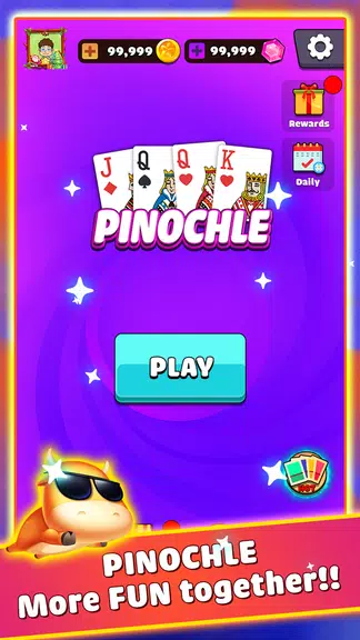 Pinochle - Trickster Cards Capture d'écran 1