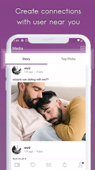 Gay Dating, Chat and Meet 스크린샷 1