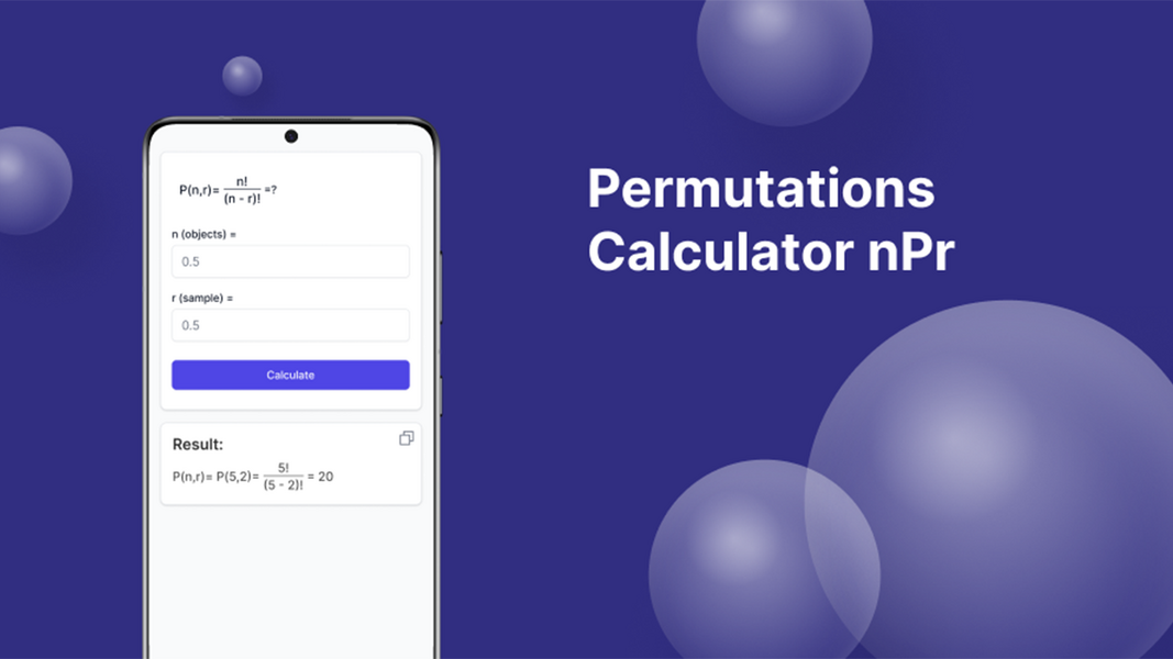 Permutations Calculator Ekran Görüntüsü 2