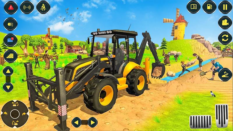 Village Excavator JCB Games Schermafbeelding 3