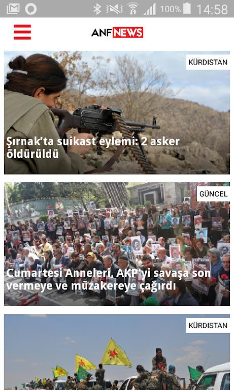 ANF Haber Ajansı Capture d'écran 0