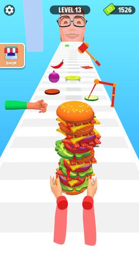 Burger Stack Run Game Captura de tela 3