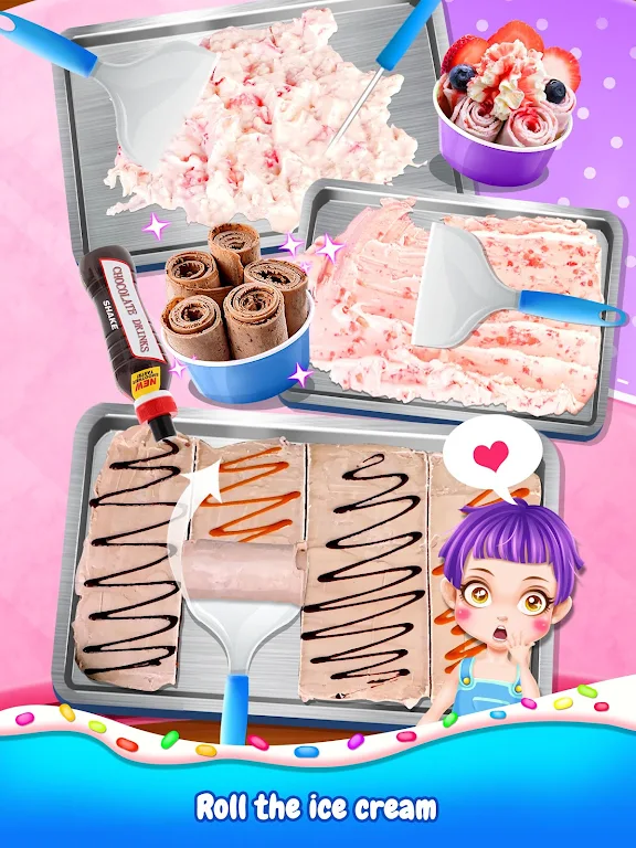 Frozen Ice Cream Roll Maker Captura de pantalla 2