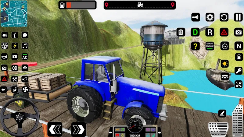 Tractor Trolly Driving Games Ekran Görüntüsü 1