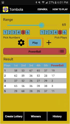 Lottery Strategy Capture d'écran 2