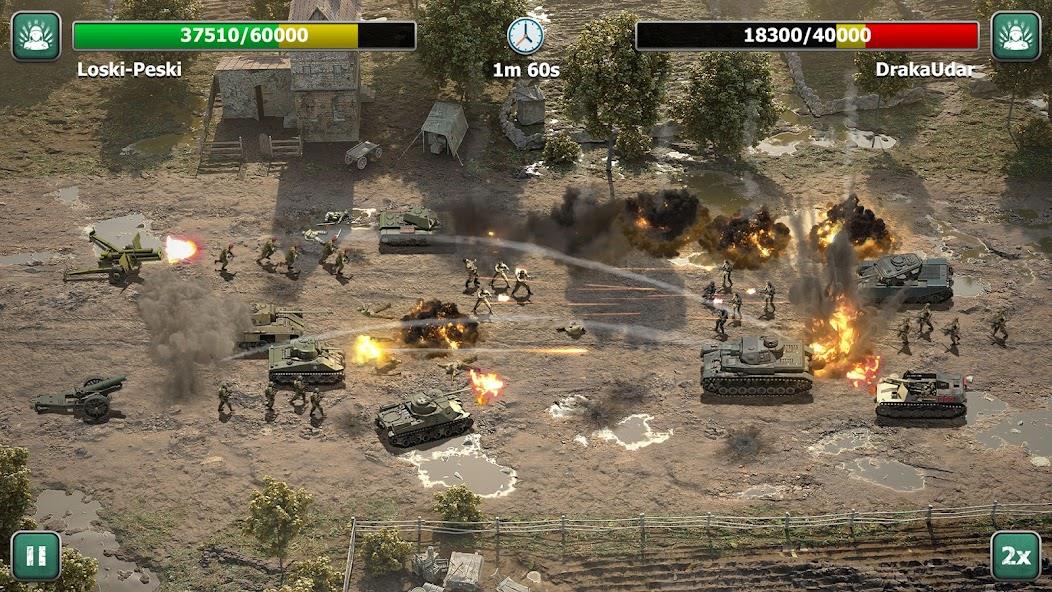 Heroes of War: Idle army game Mod স্ক্রিনশট 3