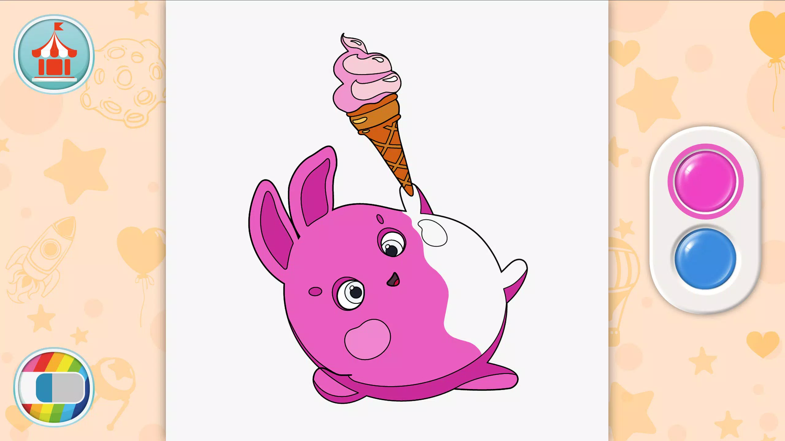 Sunny Bunnies: Coloring Book Скриншот 1