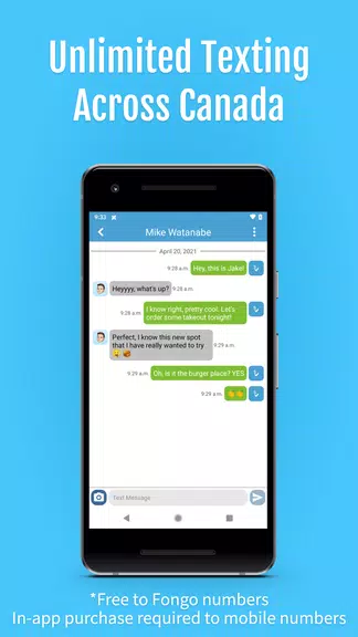 Fongo - Talk and Text Freely Скриншот 3