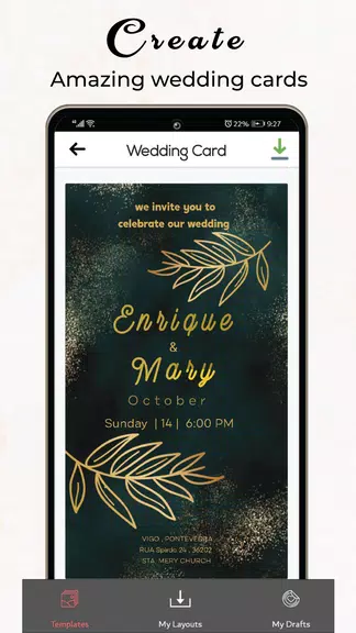 Invitation Card Maker & Ecards ภาพหน้าจอ 2