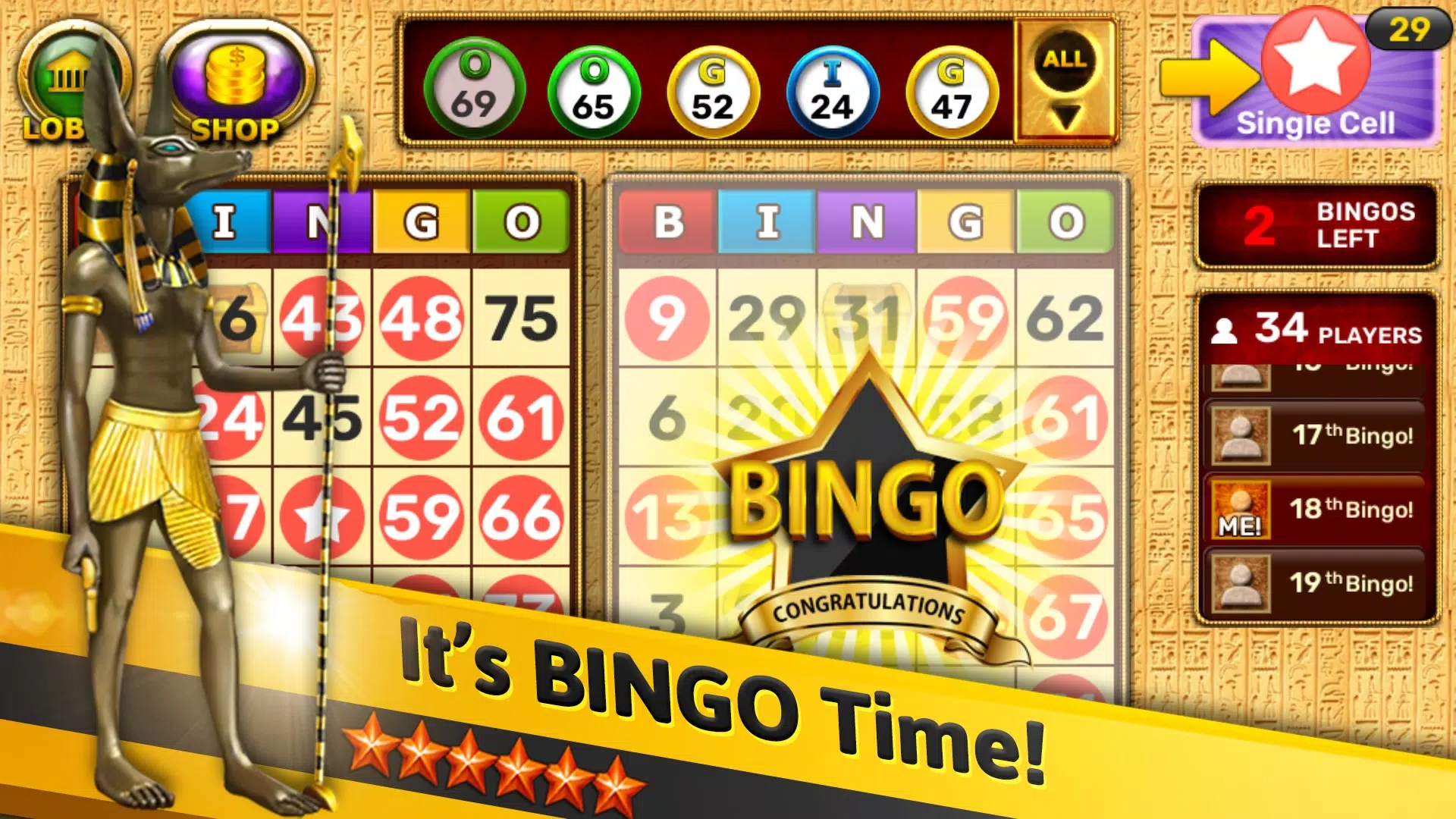 Schermata Bingo - Pharaoh’s Way 0