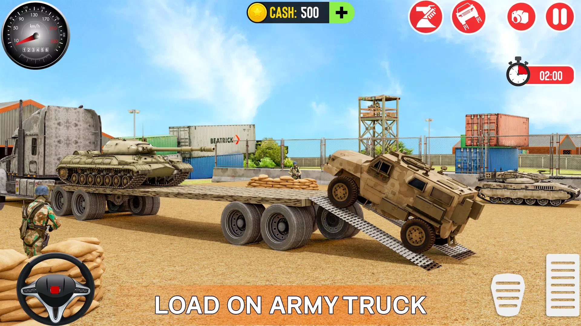 Army Car Games Truck Driving ဖန်သားပြင်ဓာတ်ပုံ 2