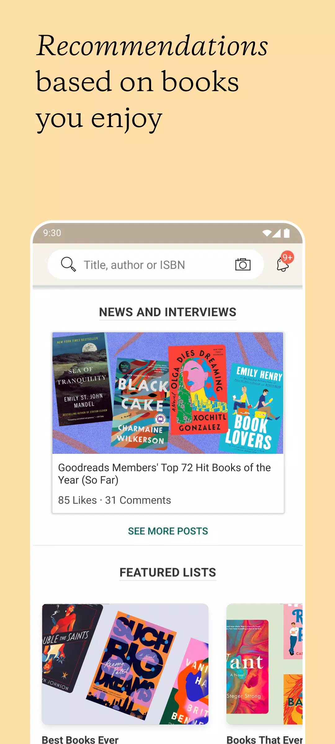 Goodreads Captura de pantalla 1