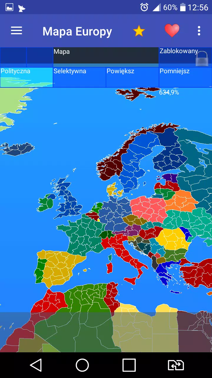 Europe map स्क्रीनशॉट 1
