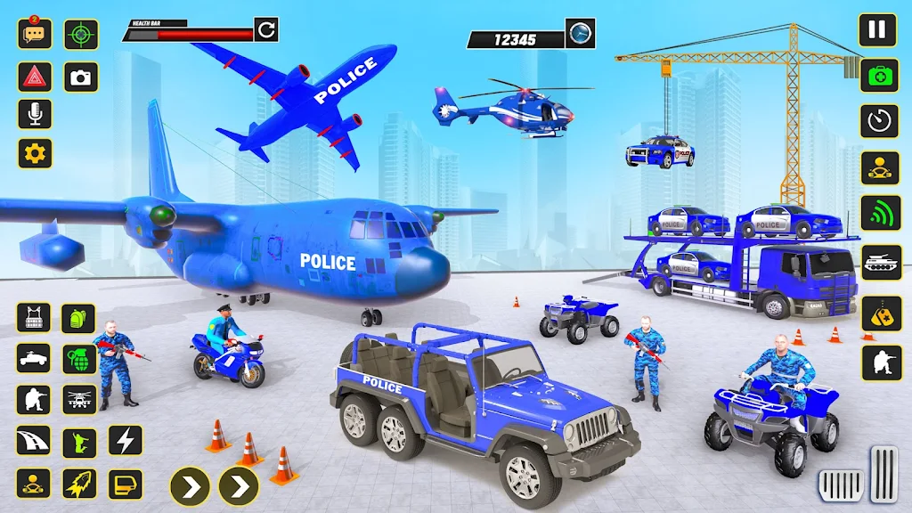 Police Car transporter Game 3D Screenshot 1