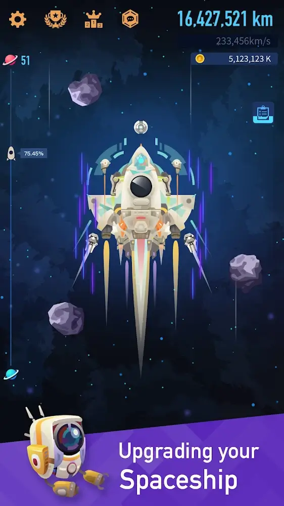 Space Colonizers Idle Clicker Ảnh chụp màn hình 1