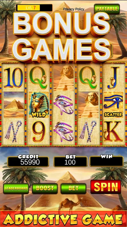 Slot Machine: New Pharaoh Slot - Casino Vegas Feel Screenshot 2