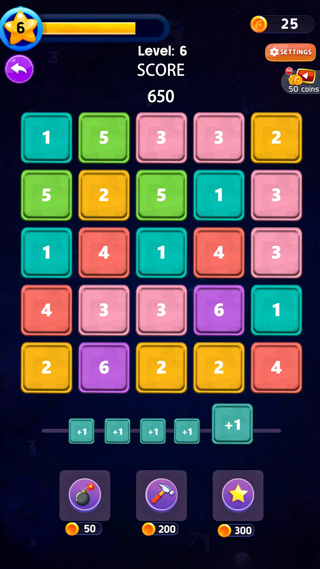Number Merge Puzzle Match ภาพหน้าจอ 0