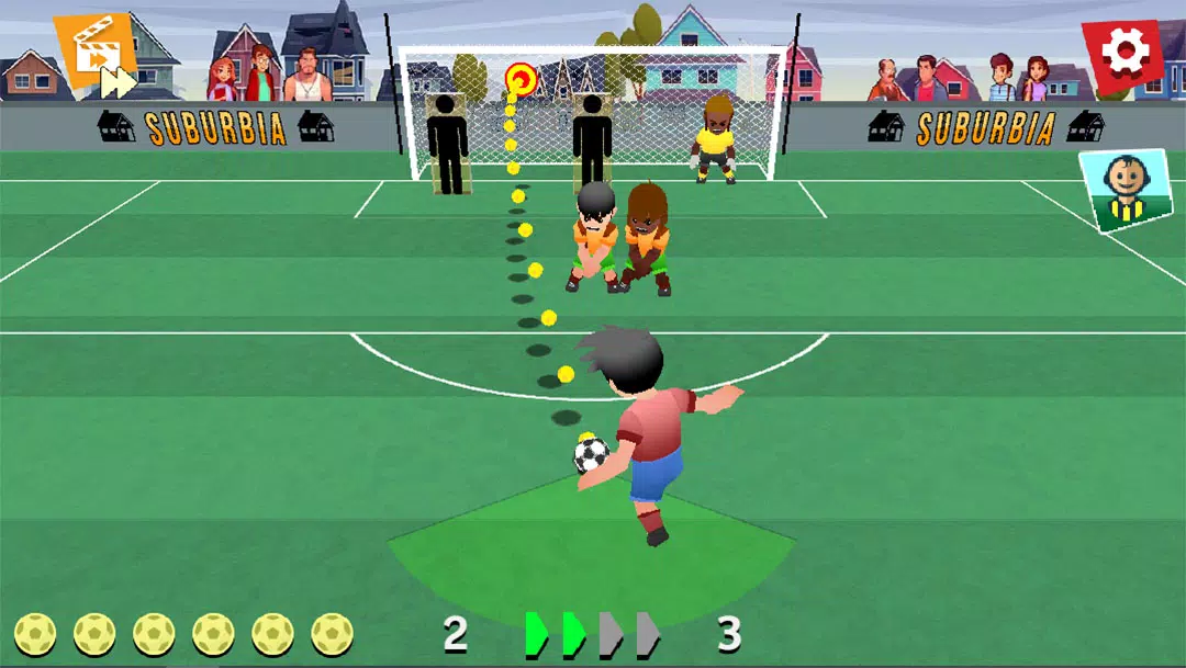 FreeKick Screamers - Football Capture d'écran 0