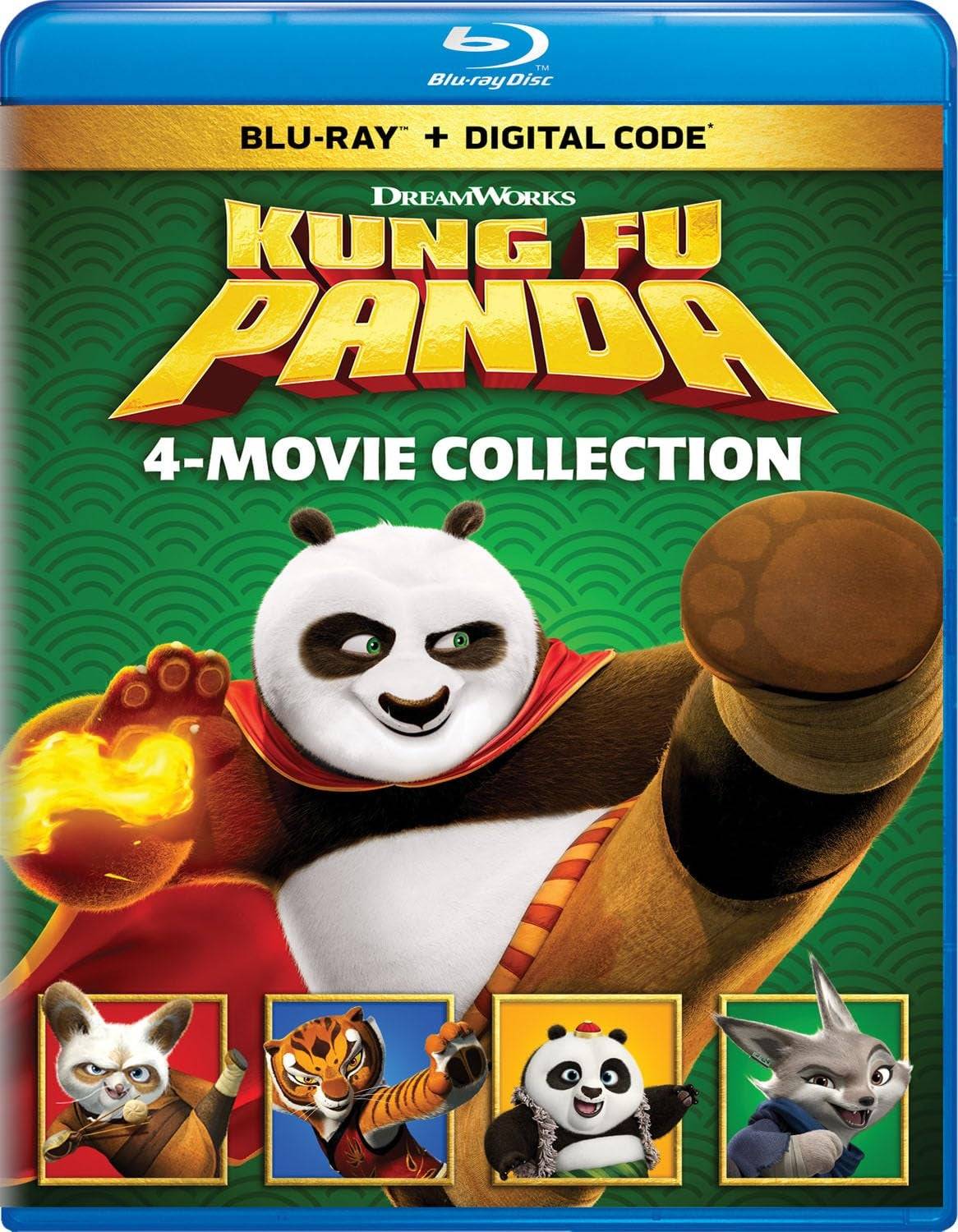 Kung Fu Panda 4-Movie-Kollektion (Blu-ray + Digital)