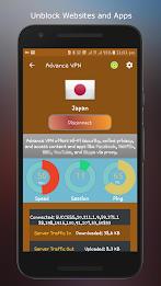 Advance VPN: Fast VPN App Captura de tela 1