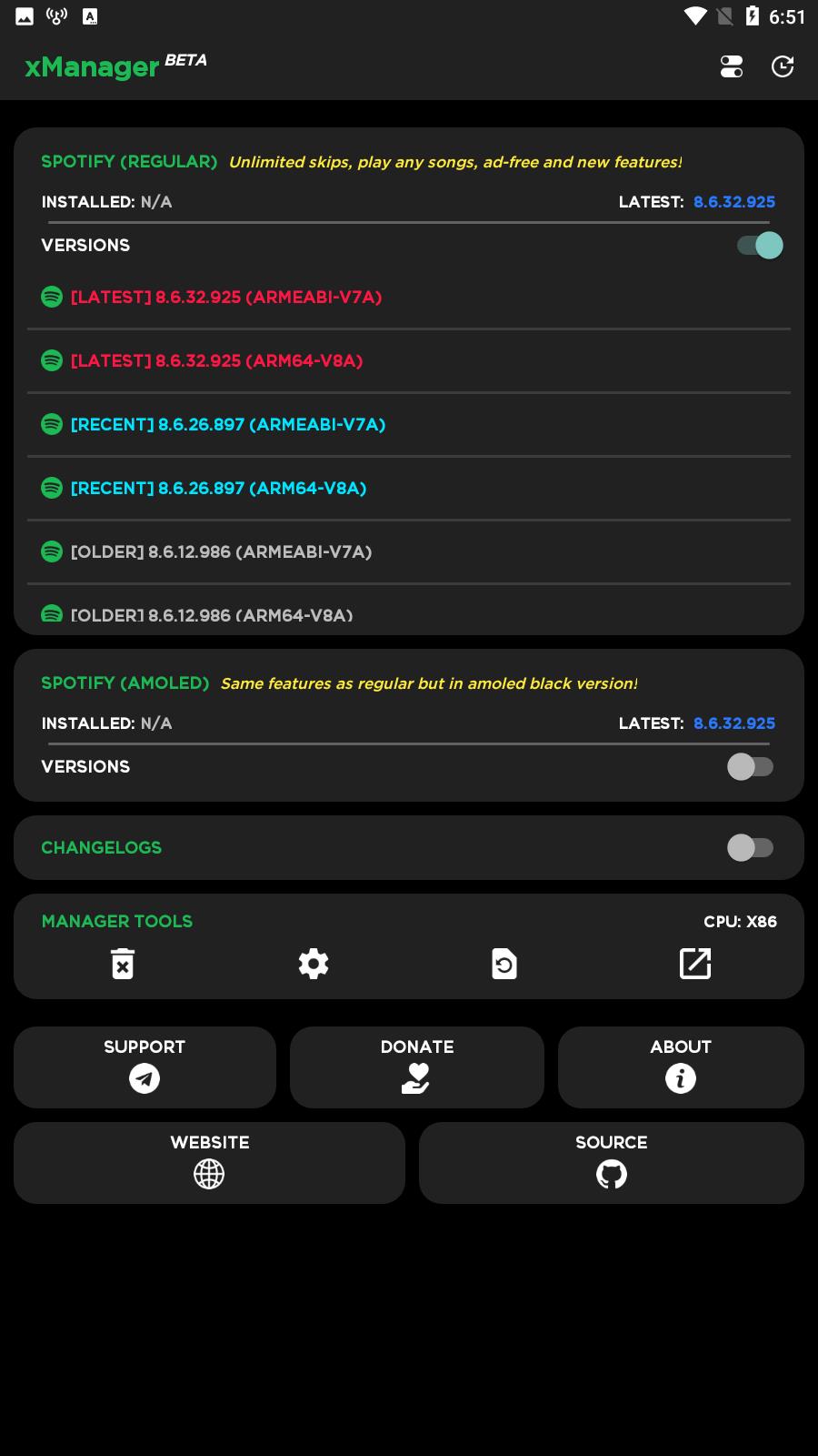 xManager For Spotify Ekran Görüntüsü 1