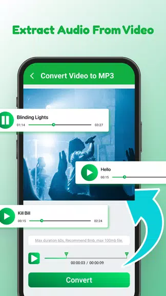 Video to MP3: Video Converter スクリーンショット 1