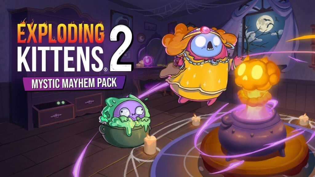 Explorez Exploding Kittens 2 : les prédictions d'Halloween de Madame Béatrice