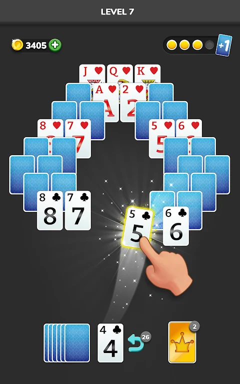 Solitaire 3D - Tripeaks Puzzle Screenshot 0