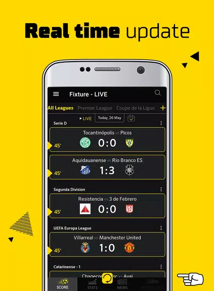 Live Score: football scores Tangkapan skrin 1