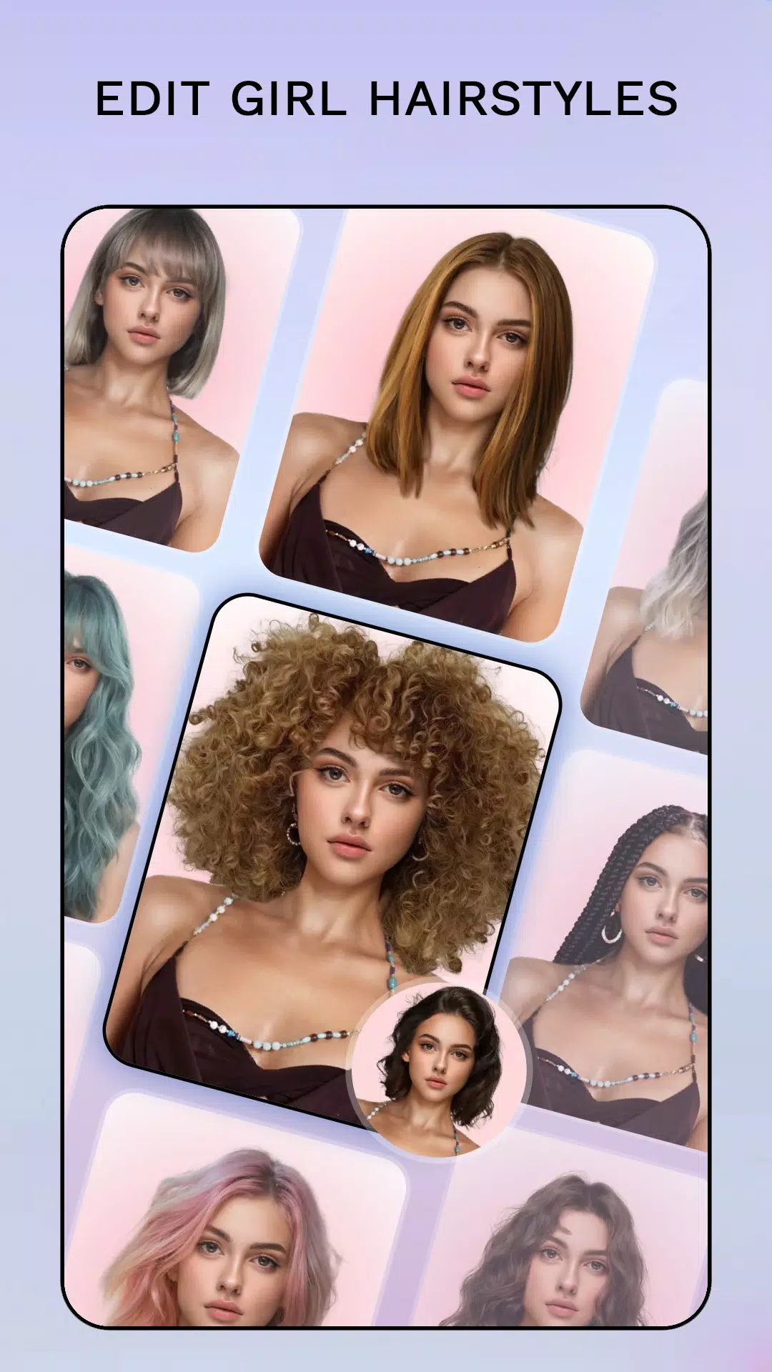 Hair Color Changer: Hairstyles Captura de pantalla 3