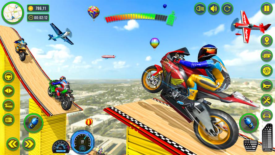 Mega Ramp Stunts Bike Games 3d Capture d'écran 2