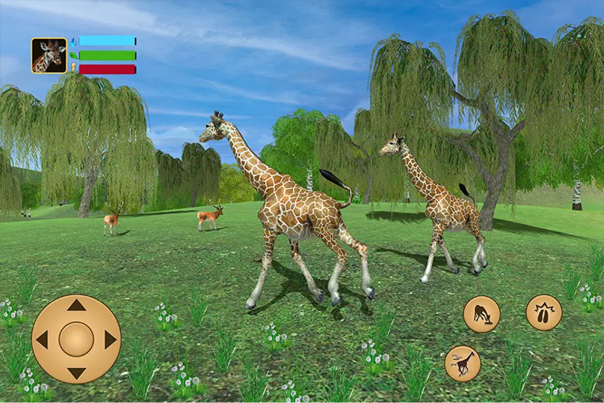 Giraffe Family Life Jungle Sim Captura de tela 0