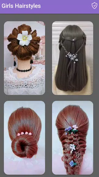 Girls Hairstyles Step By Step Captura de tela 2