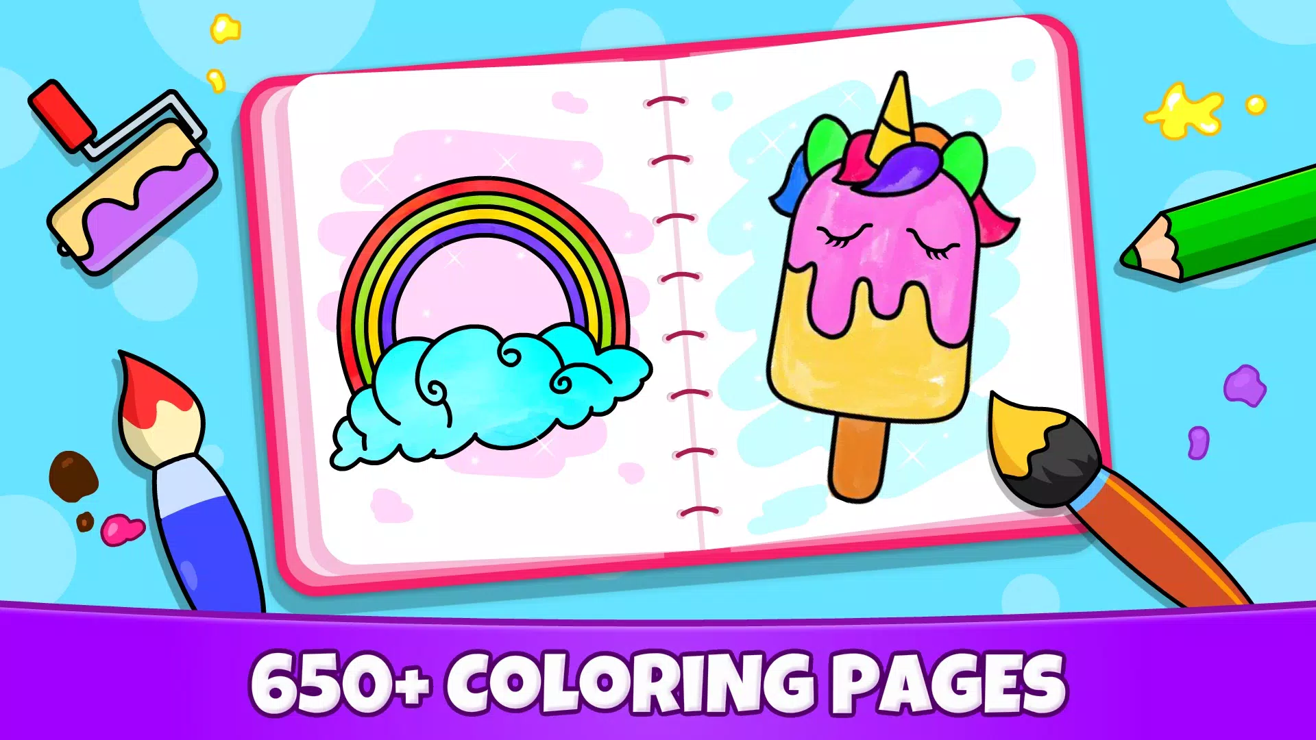 Unicorn Coloring Скриншот 1