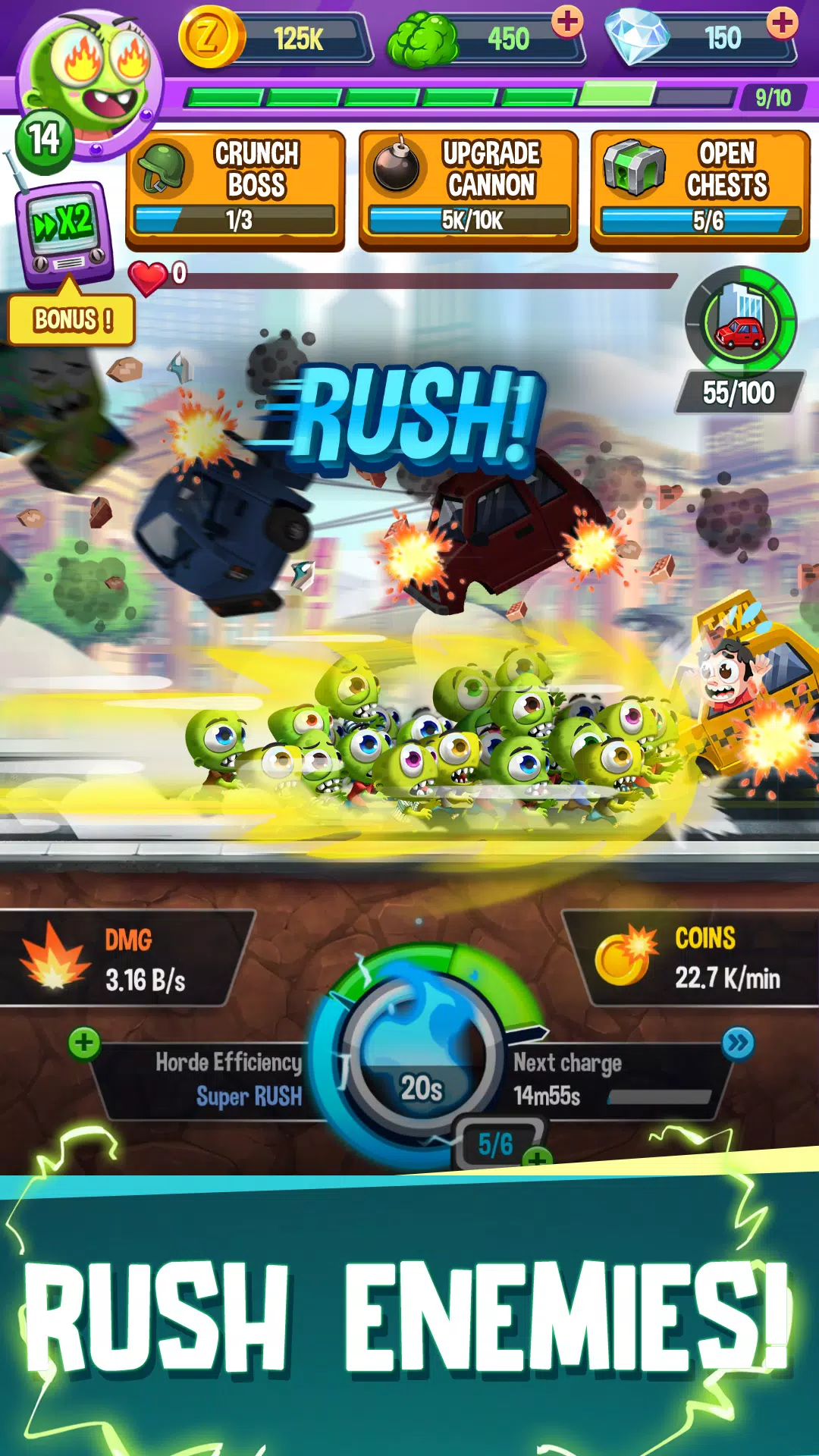 Idle Rush : Zombie Tsunami स्क्रीनशॉट 3