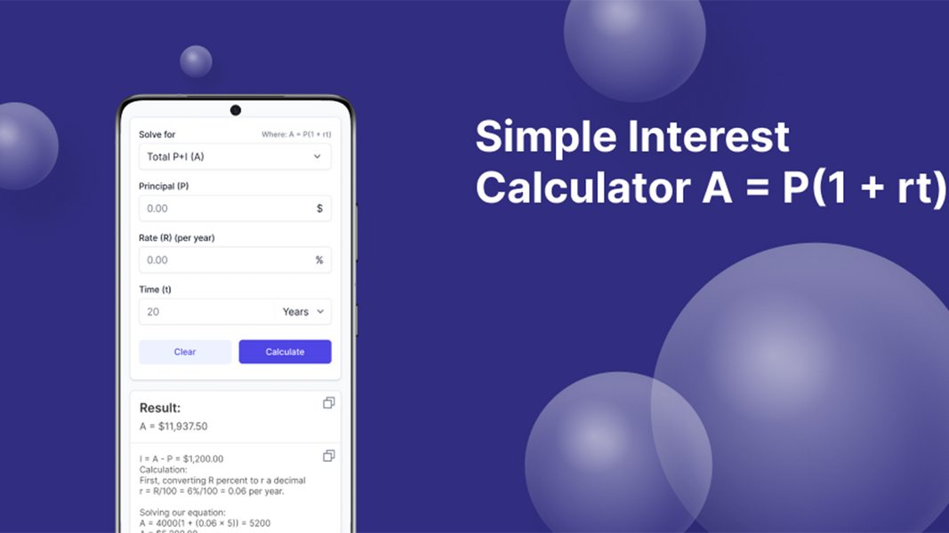 Simple Interest Calculator Zrzut ekranu 2