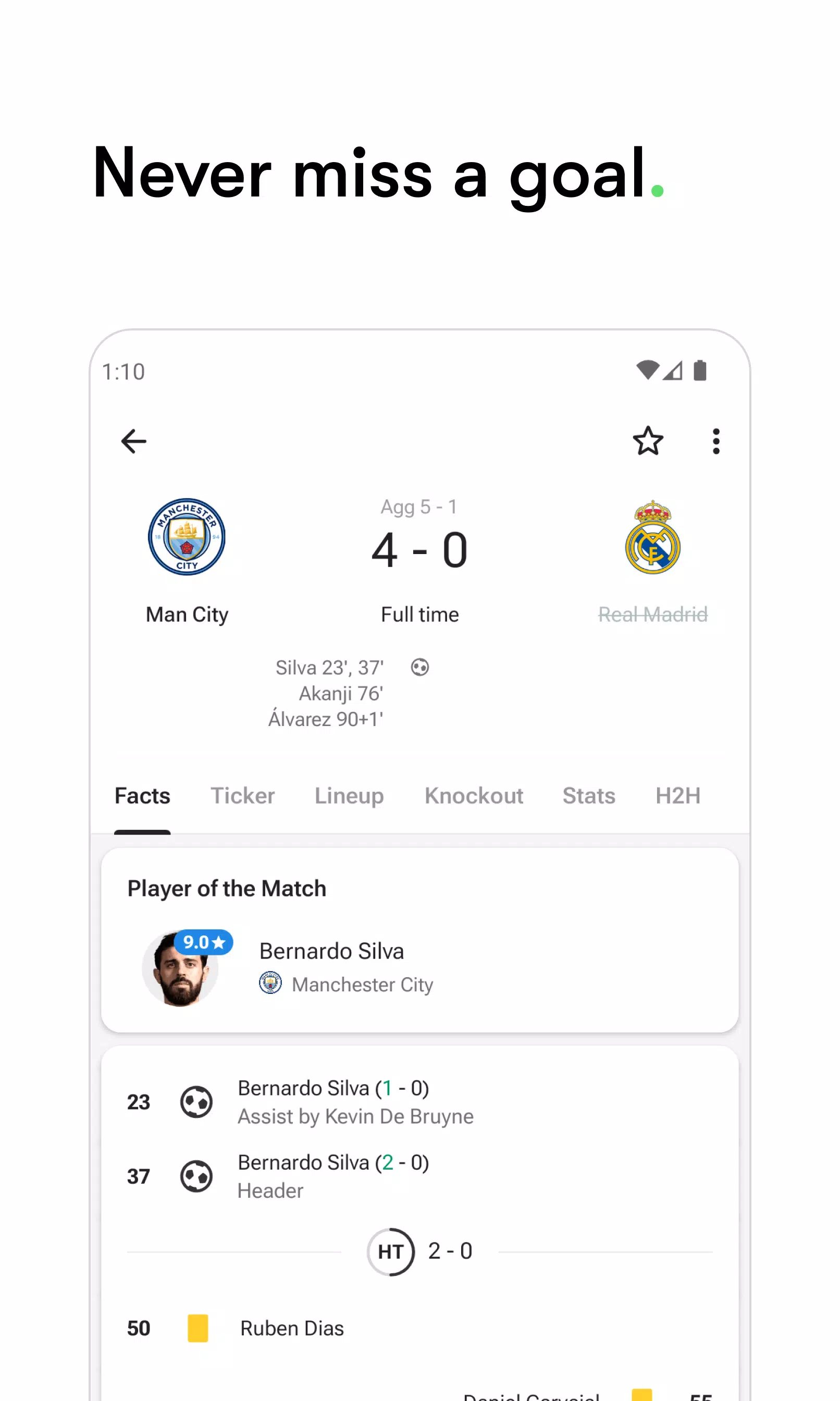 FotMob - Resultados de futebol Captura de tela 2