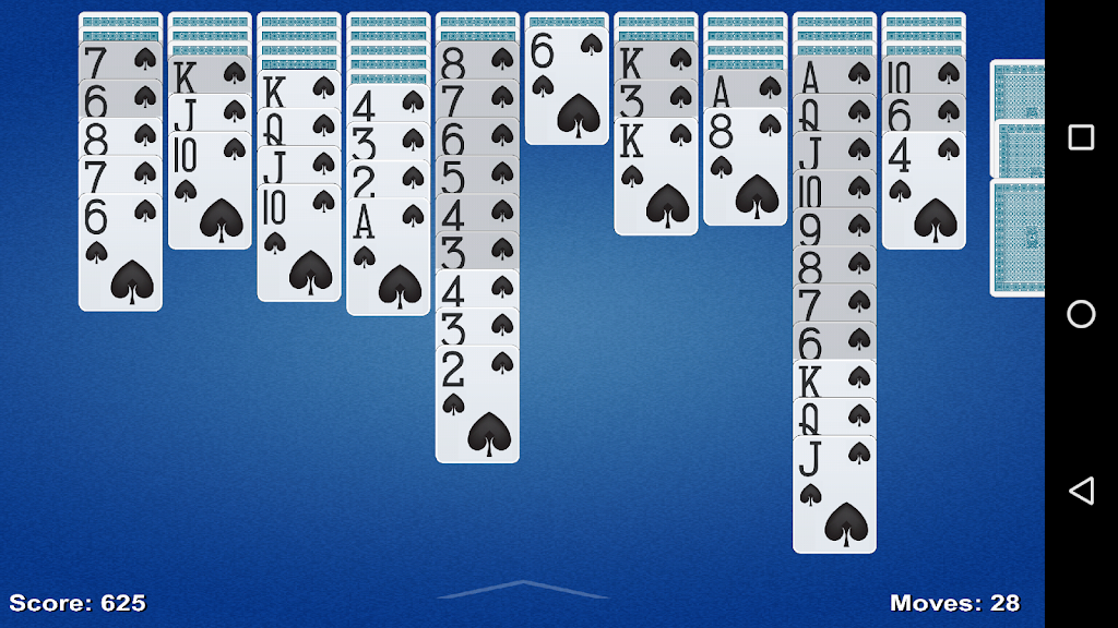 Spider Solitaire Game 스크린샷 3