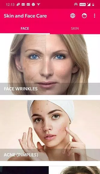 Skin and Face Care - acne, fai 스크린샷 0