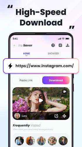 Reels video downloader, repost ภาพหน้าจอ 1