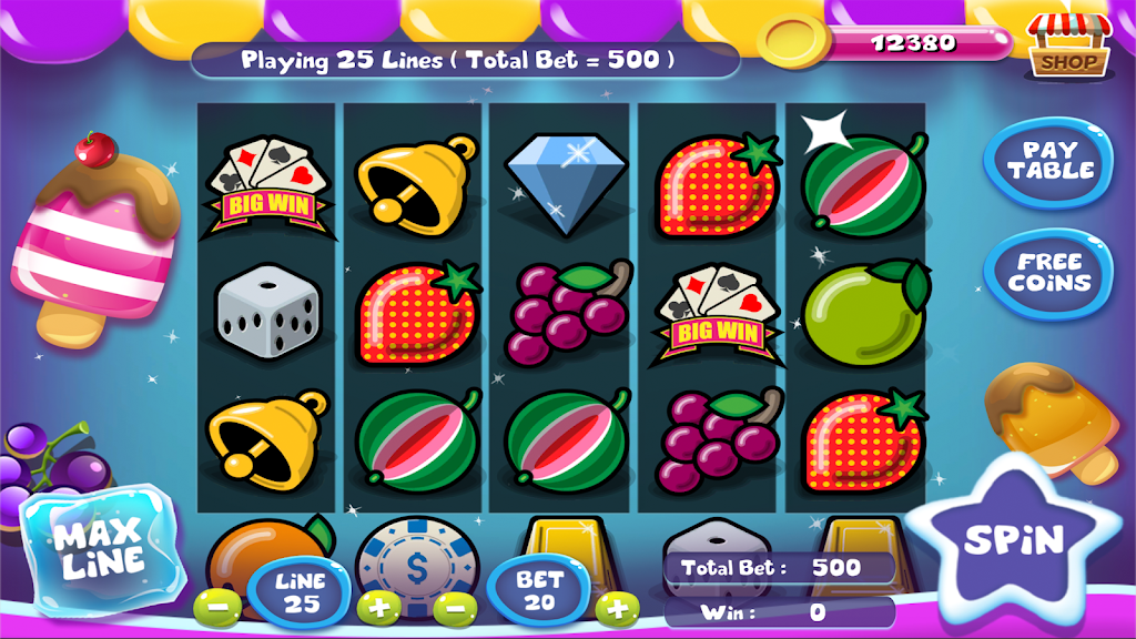 Slot Matchine IceCream - Vegas Casino Slot Games スクリーンショット 0