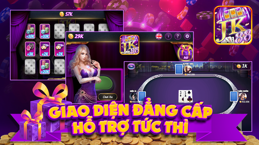 JK88 Game Bai No Hu 스크린샷 0